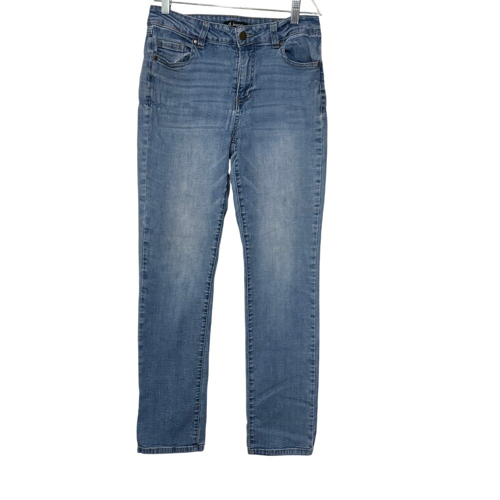 D.Jeans Size 8 Light Wash Stretch Straight Leg Jeans | Casual Everyday Denim